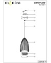 SMART*Colgante LED 20W 3000K